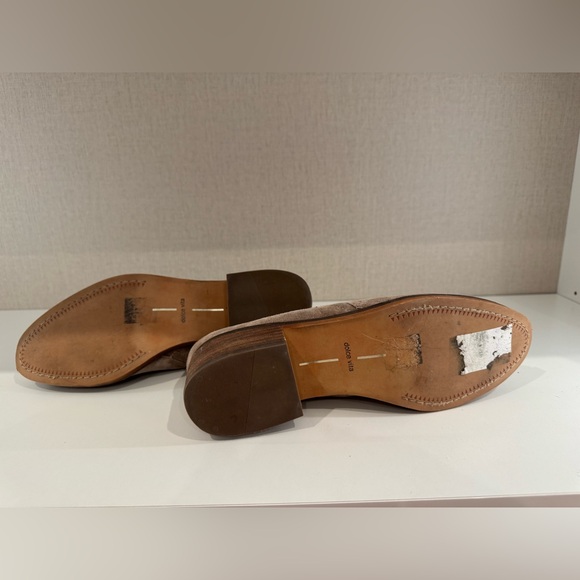 Dolce Vita Taupe Suede Pull On Ankle Bootie Stacked Heel, 9.5, Pre-owned - Picture 9 of 11